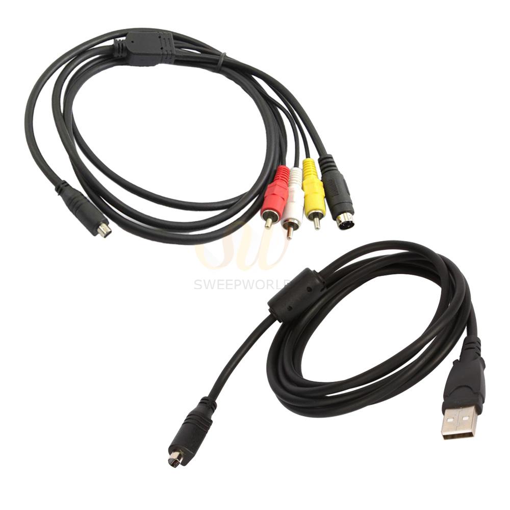 AV A/V TV + USB Cable/Cord for Sony Handycam DCRSX44/E CA eBay